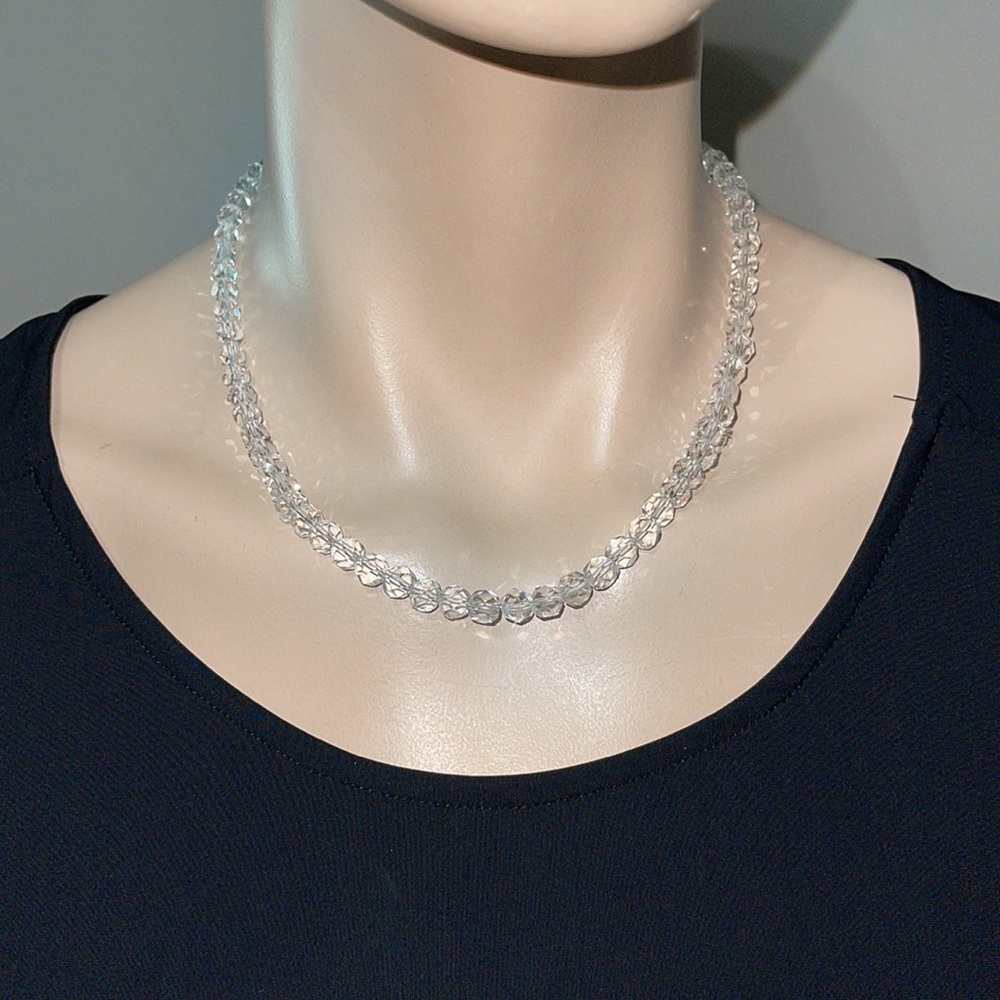 Crystal Faceted Beaded Necklace